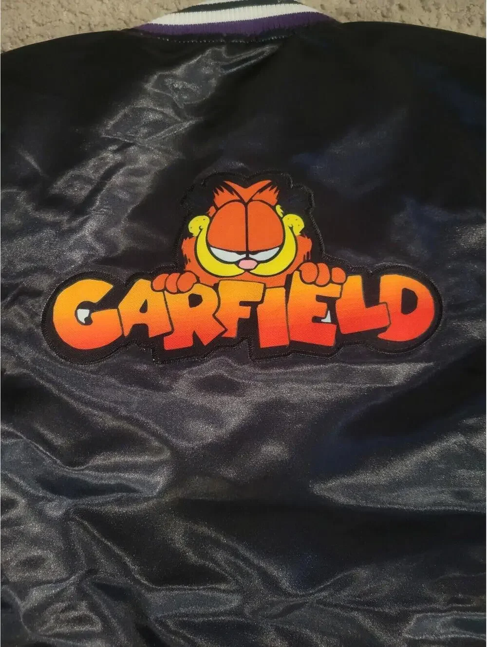 Headgear Classics YOUTH Small GARFIELD BLACK SATIN JACKET